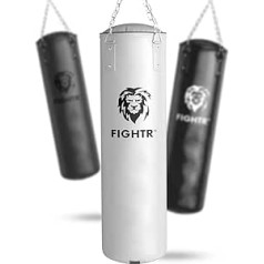 FIGHTR® Boxsack gefüllt/ungefüllt - чрезвычайно прочный и длинный | Набор коробок вкл. 4-пунктовые пункты для бокса, кикбоксинга, ММА, тайского бокса и спор