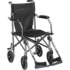 Drive Medical TC005 Travelite Transport-Rollstuhl aus Alumīnijs, 46 cm