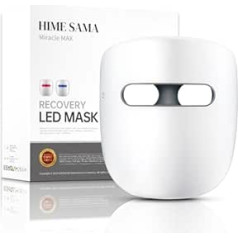 Светодиодная маска для лица HIME SAMA, маска для ухода за кожей Red + Nir и Blue от морщин, отбеливания кожи, омоложения кожи в домашних условиях (RB-020)