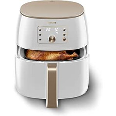 Philips Airfryer Smart Sensing XXL, 7,3 l (1,4 kg), 90% Weniger Fett Mit Rapid Air Technologie, Automatisches Kochen, Backblech, Rezepte-App (HD9870/20)