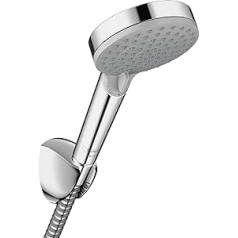 hansgrohe Vernis Blend Shower Set Water Saving Shower Head with Hose and Bracket 2 Jet Mode Handheld Shower Head Chrome