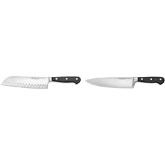 WÜSTHOF Classic Santoku 17 cm, Black & Classic šefpavāra nazis 20 cm