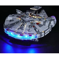 BRIKSMAX LED apgaismojuma komplekts priekš Lego Star Wars Millennium Falcon, saderīgs ar Lego 75257 celtniecības bloku modeli - bez Lego komplekta