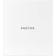 Kiera Grace Jocelyn fotoalbums, plastmasa, balts, 1,25 collas