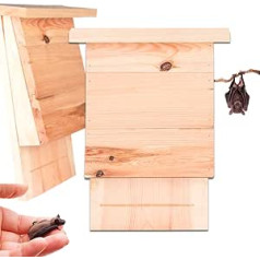 BigDean Set of 2 Large Bat Boxes Made of Solid Wood - Bat Nesting Box - Handmade in Europe - Bat House Ready Assembled