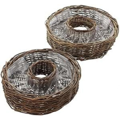 2 Plant Wheel Cage Planter Herb Flower Pot Planter Plant Box