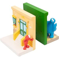 Grupo Erik Sesame Street Book Stand Elmo and Cookie Monster Sesame Street Bookend Children and Adults 16.5 x 15 x 8.5 cm Official Licence
