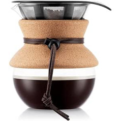 Bodum Pour Over kafijas automāts (pastāvīgs filtrs, mazgājams trauku mazgājamā mašīnā), 13,8 x 11,5 x 15,4 cm