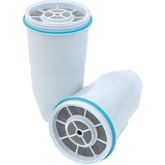 Zerowater 5 pakāpju ūdens filtra nomaiņa, ūdens attīrītājs dzeramais ūdens — NSF sertificēts, lai samazinātu svinu, citus smagos metālus un PFOA/PFOS — ūdens filtru kasetņu iepakojums pa 2, balts