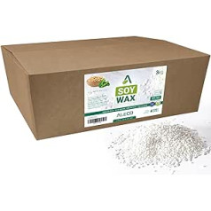 ALECO Soy Wax in Beads 10 kg, High Melting Point 56-58°C, for Moulding, Ideal for Microwave, 100% Eco-Friendly, for Making Candles, Cosmetics, Air Fresheners, Accepts Fragrances