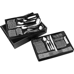 Pradel Excellence D570C Besteck-Set, 84-teilig Miroir in einem Holzkasten mit einer Schublade