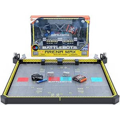 HEXBUG 6069035 BattleBots Arena Max, tālvadības pults roboti bērniem ar vairāk nekā 30 daļām, STEM rotaļlietas zēniem un meitenēm no 8 gadu vecuma, baterijas, vairāku spēlētāju galda spēļu rotaļlieta un