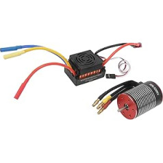 Alomejor RC Brushless Motor Upgrade Ūdensizturīgs 5200KV 60A Brushless Motor ESC Combo komplekts 1/10 1/12 1/16 RC auto kravas automašīnai