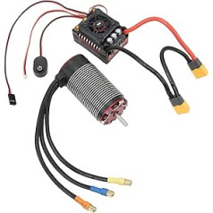 Fockety 4282 2150KV 4P bezsensoru bezsuku motors ar elektronisku 150A ESC ātruma kontrolieri, zemu trokšņa līmeni, augstas precizitātes RC motoru un ESC Combo, profesionālu RC pārveidošanas komplektu 1/8 RC automašīnām