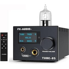 KGUSS FX-Audio- TUBE-05 HiFi Vacuum 12AU7 Tubes austiņu pastiprinātājs Bass Treble EQ priekšpastiprinātājs 30-600Ω austiņām ar tālvadības pulti