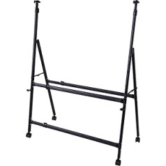 LOOQS Bewegliche Metall-Stand-Höhe verstellbar, Faltbare A-Typ Schwarze tāfele Staffelei, garām trocken Erase Board, Tafel Größe MAX 120x180cm