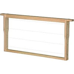 30 Zander Frames / Frame Modicated Hoffmann Sides Pine Ready Assembled Horizontal Wireing, Europe Quality, with Stainless Steel Wire and Brass Eyelets 477 x 220 mm