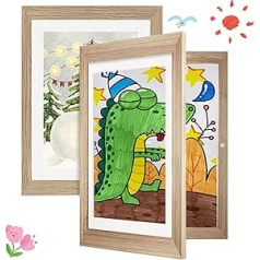 Art Photo Frame for Children, Picture Frame for Children's Drawings, Hinged Picture Frame for Children's Drawings, Picture Frame for A4 Children's Drawings, Acrylic Art Photo Frame, Art Frame Children