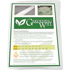 'Gardeningwill Plant Sack Roll 1.2 x100 Mosquito Bug Insect Bird Net Barrier Hunting Blind Garden Netting For Protect Your Plant Fruits Flower
