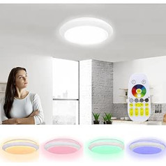 LZQ Led Deckenleuchte Dimmbar 60W, IP44 Wasserfest Rund Badezimmer Lampe, für Badezimmer Küche Wohnzimmer Schlafzimmer