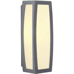 SLV Meridian Box sienas lampa efektīvai sienu un mājas ieejas āra apgaismošanai, LED prožektors, sienas gaisma, āra gaisma, dārza lampa, celiņa apgaismojums, E27, maks. 25 W