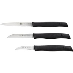 Zwilling 38737000 Twin Grip trīsdaļīgs nažu komplekts, Friodur asmens, rokturis: plastmasa, 350 x 105 x 15 mm, melns