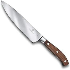 Victorinox, Grand Maître, Profi Tranchiermesser, Extra Scharfe Klinge, ģerāderis Schliff, 20 cm, Edler Holzgriff, Rostfreier Stahl, braun