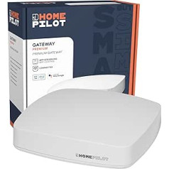 HOMEPILOT Gateway Premium — Smart-Home-Zentrale zur Steuerung Aller smarten HOMEPILOT Produkti kostenloser App, Weiß