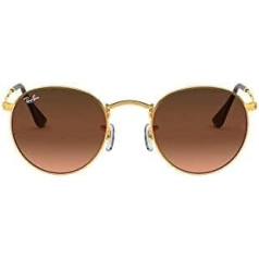 Ray-Ban apaļas plakanas saulesbrilles zelta vara zibspuldze RB3447N 001/Z2 50