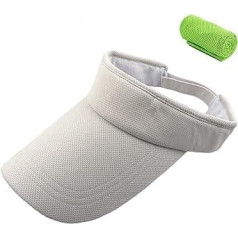 MOLIWEN Unisex sporta viziera vāciņš, saules cepure, brīvā laika cepure, anti-UV cepures ar sviedru lenti, velcro aizdare meitenēm, golfs, teniss, skriešanas, skriešanas apģērbs, saulessargs, mazgājams