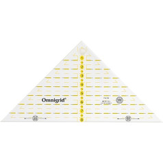 Prym ātrais trīsstūris 1/4 kvadrātcollu Omnigrid lineāls, plastmasa, caurspīdīgs