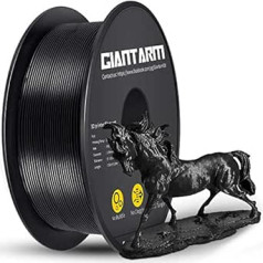 GIANTARM 3D printera pavediens, polilaktiskā skābe (PLA), 1,75 mm, 1 kg spole, melna