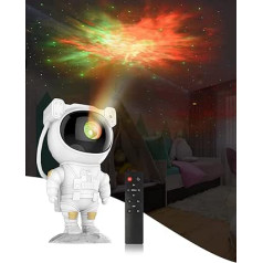 Comistack LED Astronaut Starry Sky Projector Children, Astronaut Projector with Remote Control and Timer, LED Projector, Night Light, Starry Sky Galaxy Projector for Children and Adults