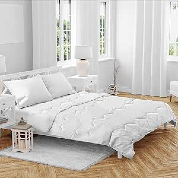 ZenPur — Premium Bettdecke 240 x 220 Leicht — Kühlende Decke Sommerdecke 220 x 240 — Hipoalerģisks klājs 220 x 240 mit Ökotex Zertifikat — Dünne Sommerdecke 220 x 240