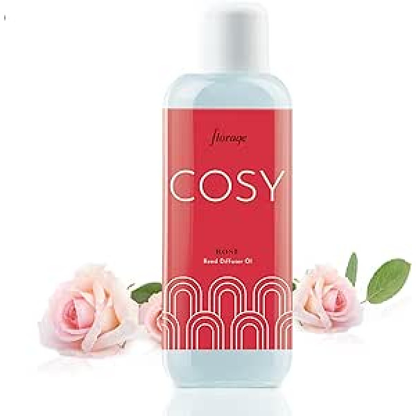 florage Room Fragrance Refill Bottle 500 ml Rose for Reed difuzoram Smaržu kociņi, Aroma uzpilde nūjiņām, Uzpildes iepakojums gaisa atsvaidzinātājam uzpildīšanai, Telpu atsvaidzinātāja uzpilde