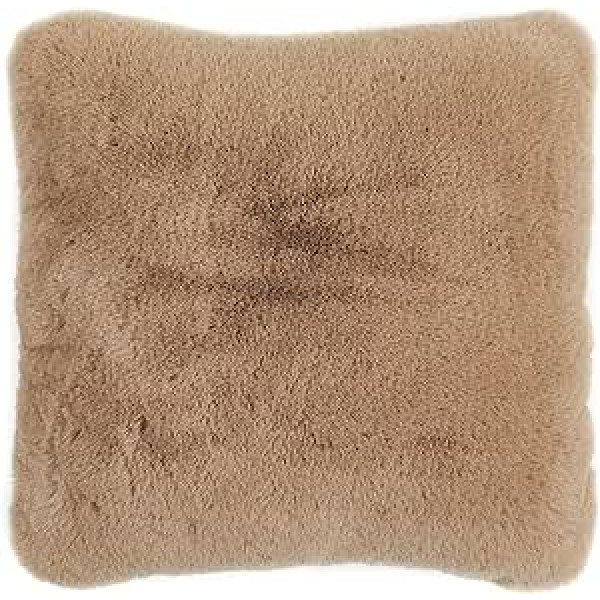 -LUXOR- living Coste Cozy dekoratīvais spilvens Mākslīgās kažokādas aitādas izskats 40 x 40 cm Taupe