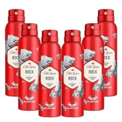 Old Spice Rock Дезодорант-антиперспирант-спрей 150 мл для мужчин, защита на 48 часов, набор из 6 шт.