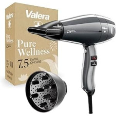 Valera , Swiss Ioncare 7.5 Professional Hair Dryer, Quiet Hair Dryer with Ion Generator, 3 Temperature Levels, Cooling Button, Twist-Proof Cable, 2000 W, Grey