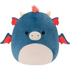 Squishmallows SQCR04221 — Carin the Dragon 50 cm oficiālā Kelly Toys plīša īpaši mīksta mīksta rotaļlieta