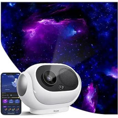 Govee Starry Sky Projector, 8 Interchangeable Discs, 38 Scene Modes, Bluetooth Speaker and 37 White Sounds, LED Projector with Alexa/Google Assistant for Bedroom, Ceiling