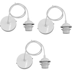 Homoyoyo 6 Stk e27 lichtfassung Adapter für Lampenschirme e27 birne Schraubfassung e Lampenfassung glühbirnen e27 lampenfassung e27 lmapshade volle Zähne Lampenhalter mit Linie Weiß