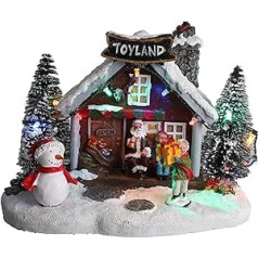 Christmas Concepts® LED lights up in the Christmas village - 8 inches / 20 cm (toy shop)