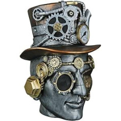 Casablanca Sculpture Steampunk Vīrietis - Dekoratīva figūra Sieviete - Dekoratīva viesistaba - Augstums 20 cm