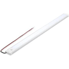 acegoo 12 V LED apakšējais apgaismojums 51 cm 860 lm Kemperu aptumšojama lampa 8 W Integrēts dimmer slēdzis un sarkanā gaisma, virtuve, kajīte laivai, jahtai, treileram, kemperim (3000 K)