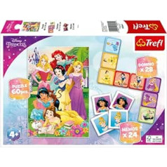 Trefl Disney Princess Puzle + Piezīmes + Domino