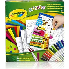 Crayola Meine Mosaik-Werkstatt, Kinder-Bastel-Set (kods 04-1007)