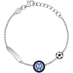 Inter F.C. International Children's Piccola Stainless Steel Bracelet - No Gemstone, Stainless Steel, No Gemstone