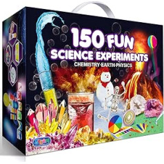 UNGLINGA Children's Science Kits with 150 Experiments for Boys Girls Science Toys Gifts Birthday, Break Geodes, Volcano, Chemistry Physics STEM Project Activities