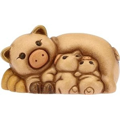 THUN - Group Pigs with Puppies - Classic Nativity - Ceramic - 6.8 x 4.3 x 3.5 cm