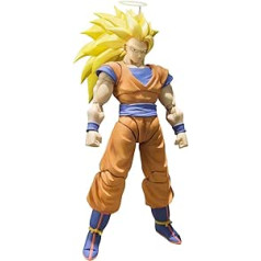 BANDAI Tamashii Nationen 56016 SHFiguarts Super Saiyan 3 Z Dragon Ball Z SS3 Son Goku SH Figur, 20,3 cm, Mehrfarbig